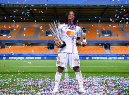 Melchie Daelle Dumornay remporte la D1 Arkema avec l’Olympique Lyonnais 