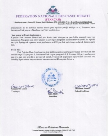 Haïti-Gouvernance: Des organisations de la société civile réclament Paul Antoine Bien-Aimé à la Primature