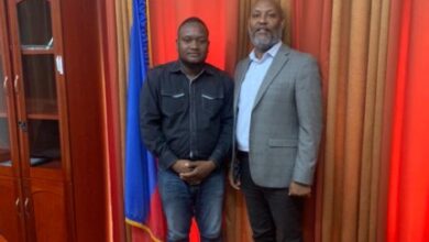 Johnston JOSEPH de PLAJESA rencontre le Directeur Général de l'ONI, Reynold GUERRIER