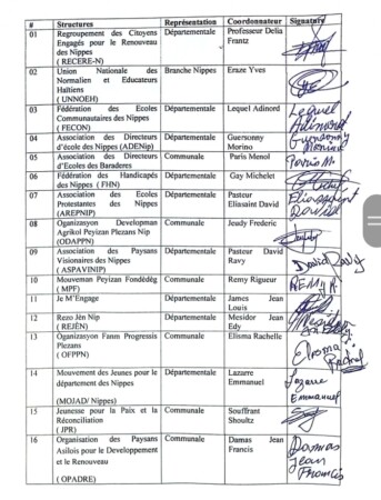 Plusieurs secteurs de la société civile soutiennent le choix de Georges Wilbert Franck comme ministre de l'Éducation Nationale d'Haïti