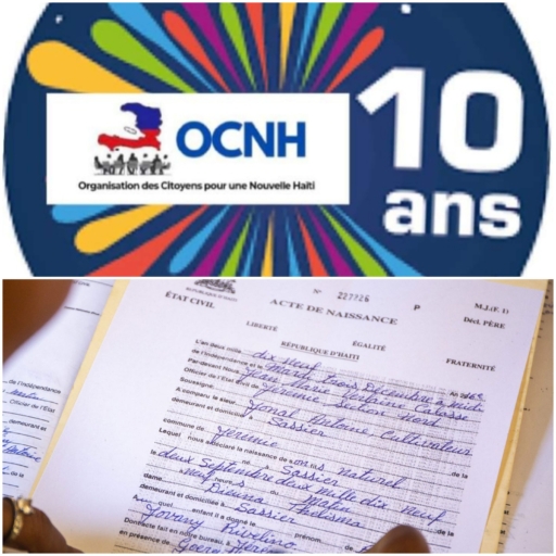 L'OCNH presse le président Edgard Leblanc Fils à agir vite pour régulariser l’État civil en Haïti