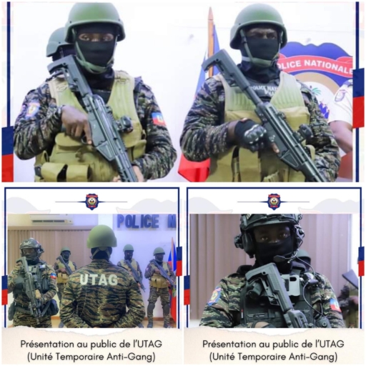 Présentation officielle de l’Unité Temporaire Anti-Gang, UTAG par la PNH