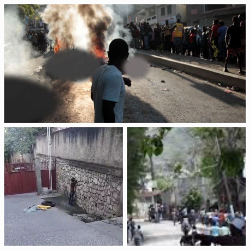 Port-au-Prince, plusieurs axes routiers barricadés en signe de prévention contre toute éventuelle invasion