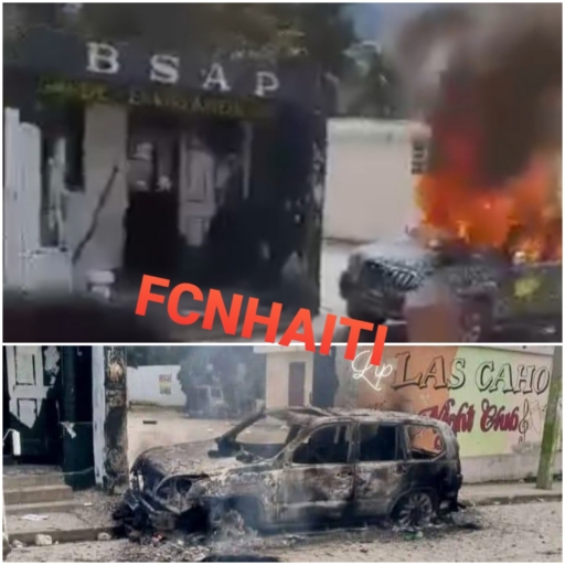Conflit entre la police et la BSAP à Lascahobas, plusieurs personnes touchées par balles, des véhicules incendiés