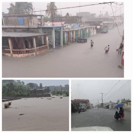La ville des Cayes balayée par des pluies qui se sont abattues sur plusieurs départements