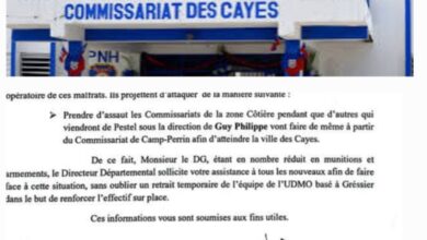 Alerte à la Violence : Le commissaire divisionnaire des Cayes signale une menace d’attaque sur la ville 5 Alerte à la Violence : Le commissaire divisionnaire des Cayes signale une menace d’attaque sur la ville