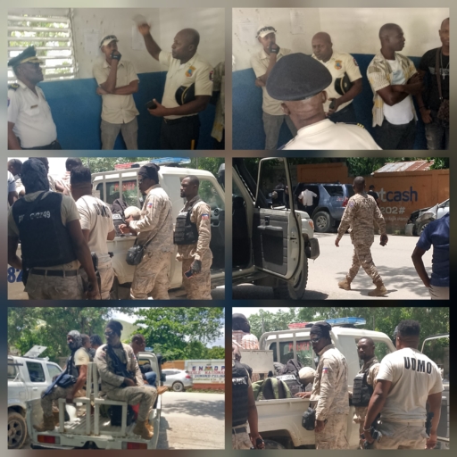 Renforcement de la sécurité à Mirebalais , un premier échange entre le commissaire principal et les agents de l'ordre