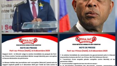 Rapport de l’ULCC: le RHAJAC réclame des poursuites immédiates contre Michel Martelly et consorts 5 Rapport de l’ULCC: le RHAJAC réclame des poursuites immédiates contre Michel Martelly et consorts