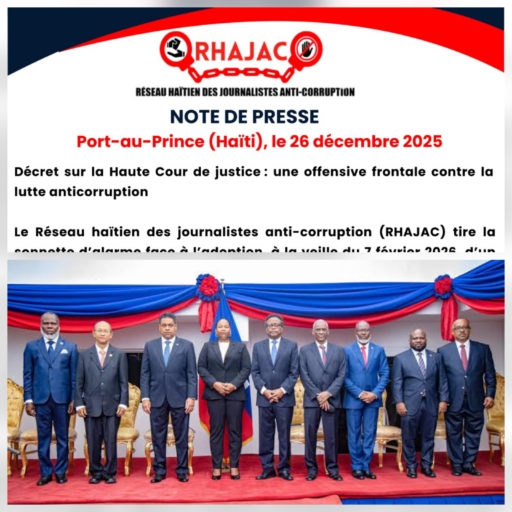 Décret sur la Haute Cour de justice: le RHAJAC dénonce une manœuvre pour instaurer l’impunité