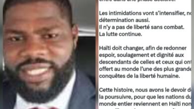 Haïti 2026/vœux du nouvel an2026 : Djovany Michel appelle à la résistance contre l’impunité