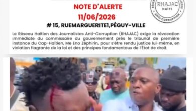 Haïti-Le RHAJAC réclame la révocation du commissaire du gouvernement du Cap-Haïtien pour abus d’autorité