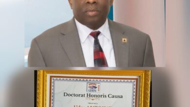 Dr. h.c Uder Antoine, honoré par l'Université Gemini au Mali