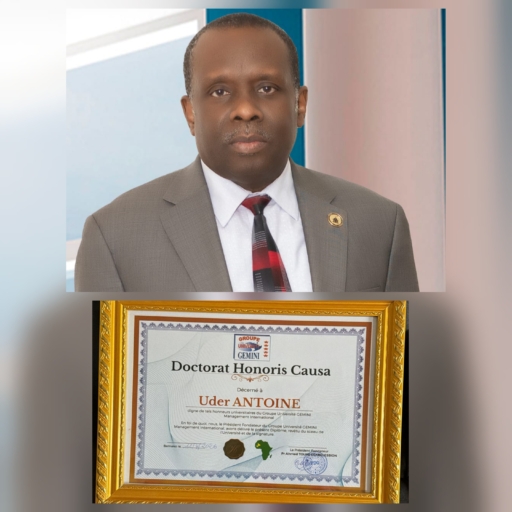 Dr. h.c Uder Antoine, honoré par l'Université Gemini au Mali 1 Dr. h.c Uder Antoine, honoré par l'Université Gemini au Mali