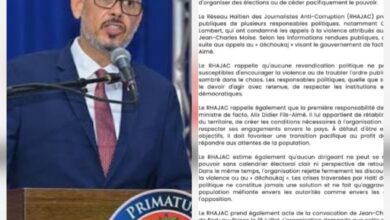 Le RHAJAC appelle au rejet de la violence politique et interpelle le Premier ministre sur ses responsabilités