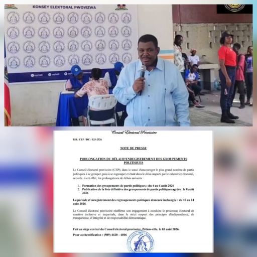Haïti-Élections: Prolongation par le CEP du délai de formation des groupements politiques