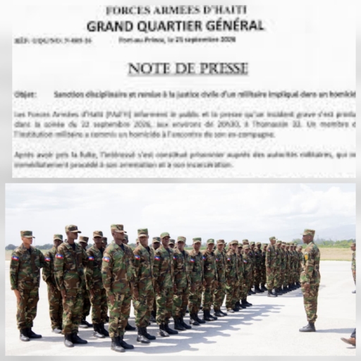 Un militaire accusé d’homicide: les FAd’H le chassent de leurs rangs