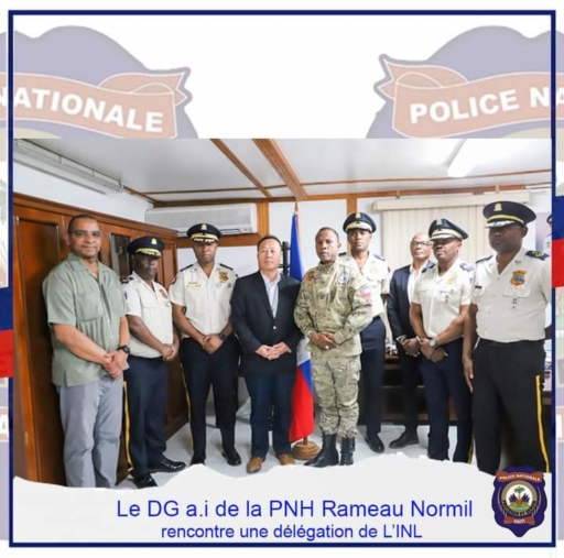 Coopération: le DG a.i de la PNH rencontre les représentants de l'INL 1 Coopération: le DG a.i de la PNH rencontre les représentants de l'INL