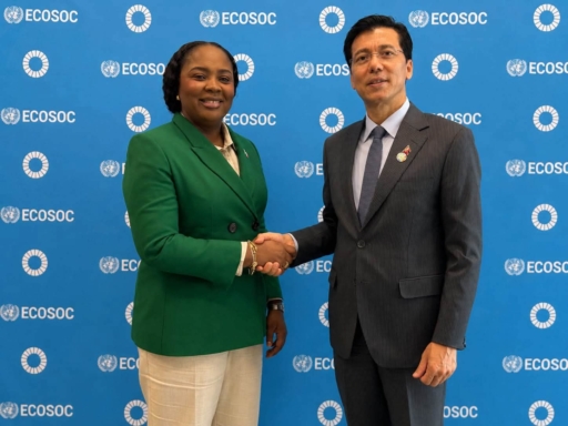 Rencontre bilatérale entre la ministre Sandra Paulemon et le président de l'ECOSOC : Haïti renforce son plaidoyer pour les ODD