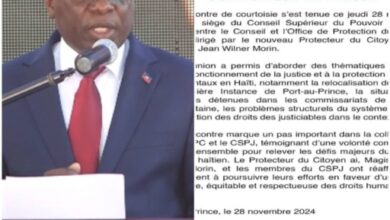 Le CSPJ rencontre le protecteur a.i du Citoyen autour du fonctionnement de la justice dans le contexte de la crise actuelle