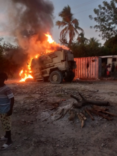 Insécurité en Haïti : À Savien les Gangs s'attaquent à un véhicule blindé de la MMSS