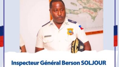 Installation de l’Inspecteur Général Berson SOLJOUR au poste de Directeur de Cabinet du Directeur Général a.i de la PNH