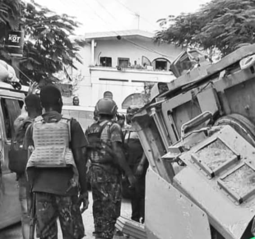Tragédie à Pèlerin 9 : huit (8) policiers kenyans blessés graves, un autre et un agent de sécurité privé morts dans un accident impliquant deux véhicules blindés de la MMSS