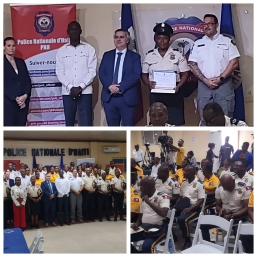 52 agents de la PNH certifiés formateurs en police communautaire grâce au soutien de l’OEA et du Canada
