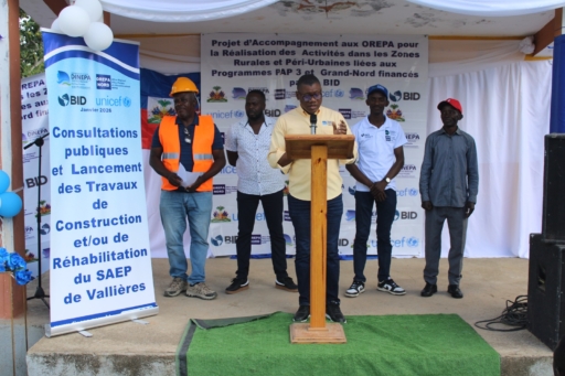 DINEPA lance les travaux de construction et réhabilitation du SAEP dans le nord du pays