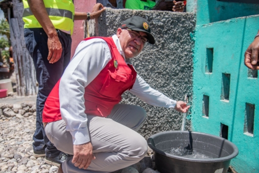 Tournée gouvernementale aux Cayes : cap sur l’eau potable avec la réhabilitation du réservoir de la Savane