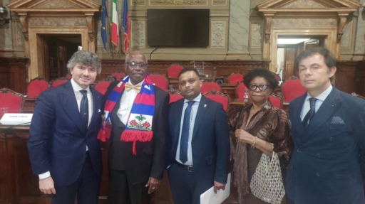 Un Phare de Paix pour Haïti : Me Eve Jean Baptiste Brown Célébré à Rome par la Chaire de la Paix