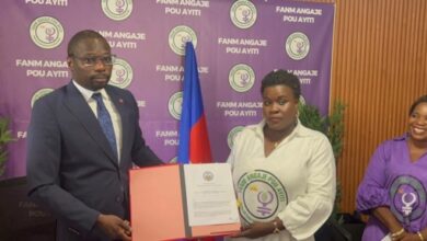 Signature d’un accord entre le MCI et la Plateforme "Fanm Angaje pou Ayiti" pour promouvoir l’entrepreneuriat féminin