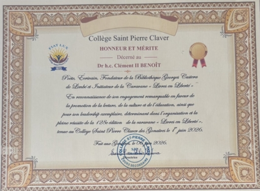 Le collège Saint-Pierre Claver des Gonaïves honore Clément II Benoît 4 Le collège Saint-Pierre Claver des Gonaïves honore Clément II Benoît