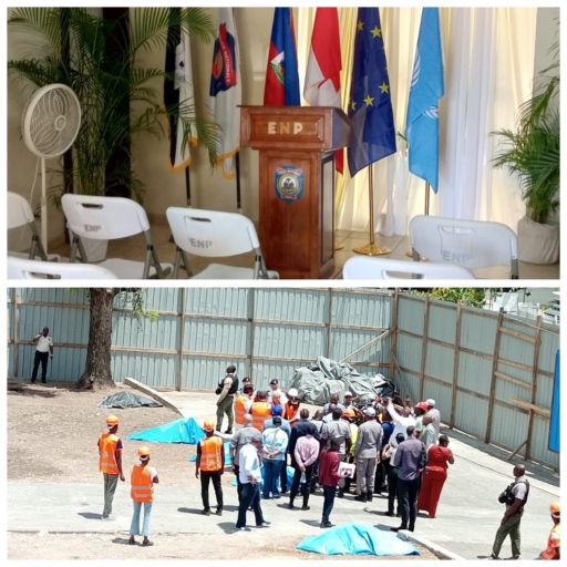Haïti : lancement des travaux de construction du dortoir de l’École Nationale de Police