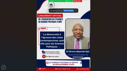 Haïti/Sciences Politiques: lancement officiel de l'AESPH