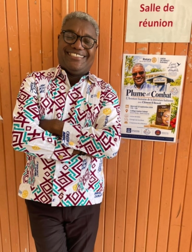 À l’invitation du Rotary Club de Marie Galante (District 7030), Clément II Benoît séjourne sur l’île à l’occasion de la 130ᵉ édition de Livres en Liberté