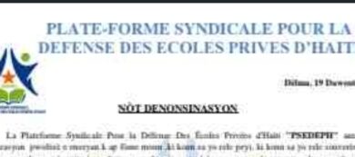 La PSEDEPH critique le côté apatride des membres du CPT et appel à la résilience et à la souveraineté