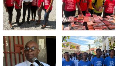 Me Jean Yves Olivier a célébré livres en Liberté au collège les professeurs Réunis des Cayes