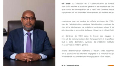 Haiti Tech Connect Podcast Awards : L’Office national d’identification distingué pour ses avancées en gouvernance numérique