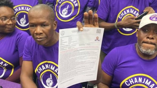Jean Ernest Muscadin se positionne pour le Palais national, son inscription apparaît au CEP